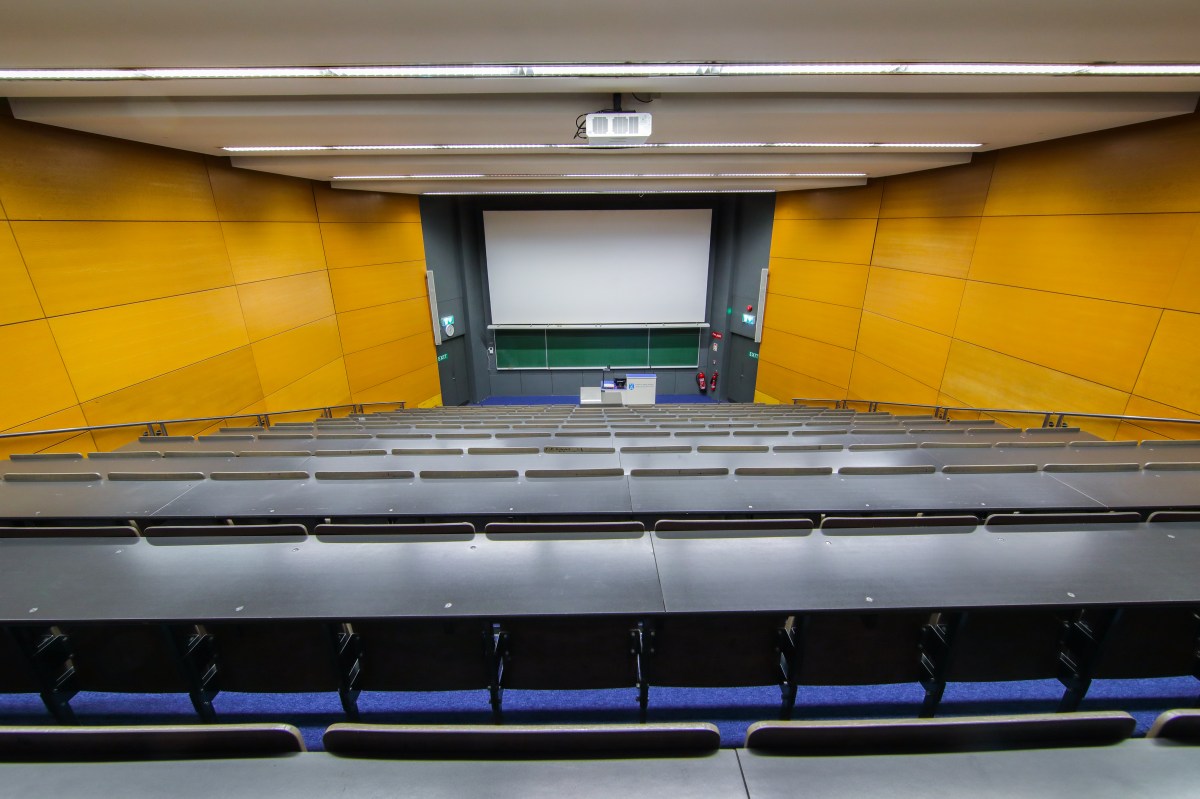 Inside a lecture hall Trinity College