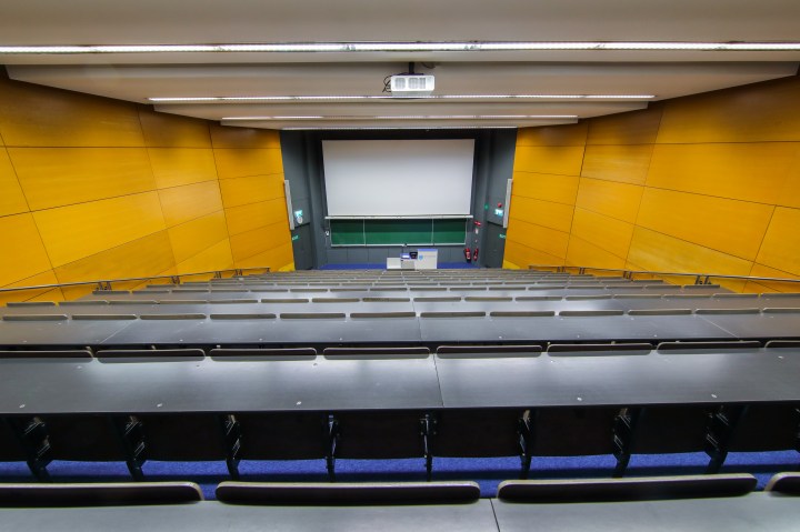 Inside a lecture hall Trinity College