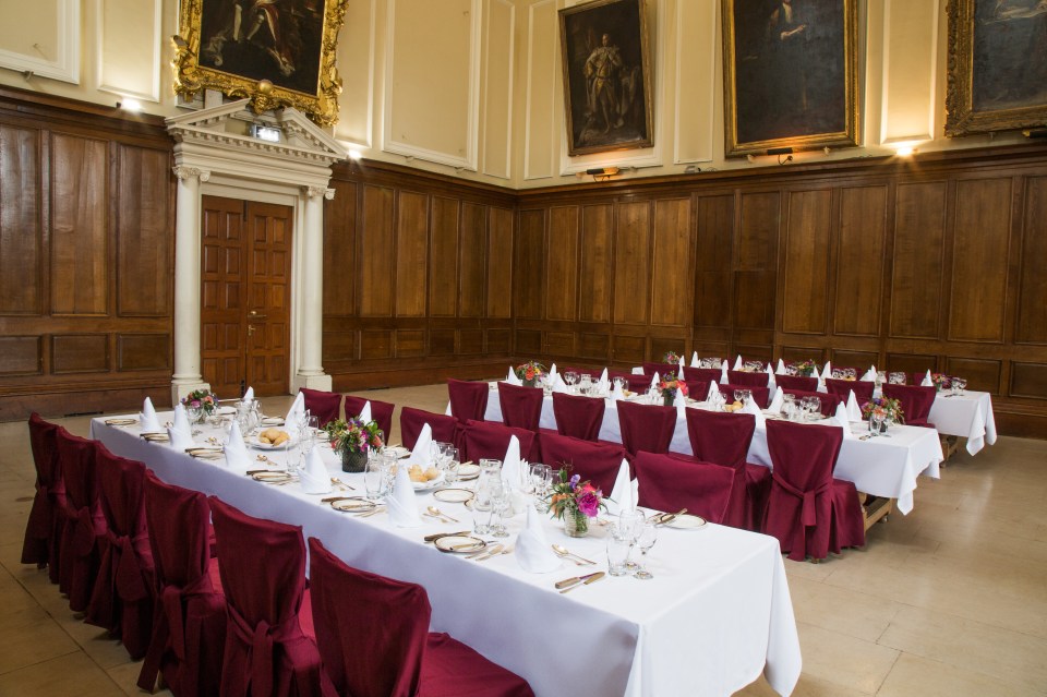 event setup in the Dining Hall