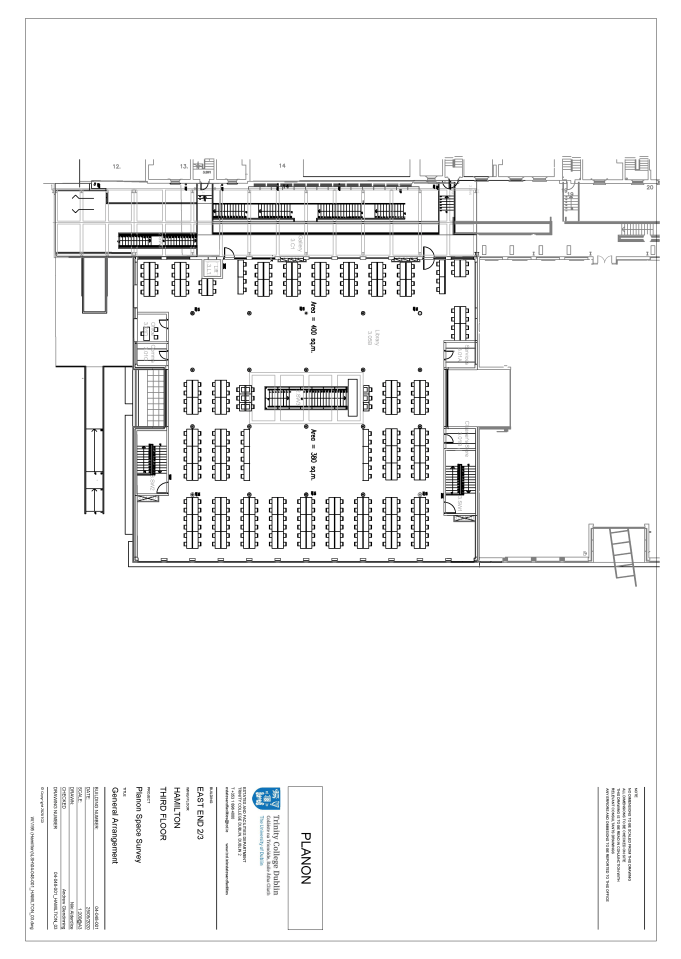 Floor Plan of Hamilton Building Third Floor
