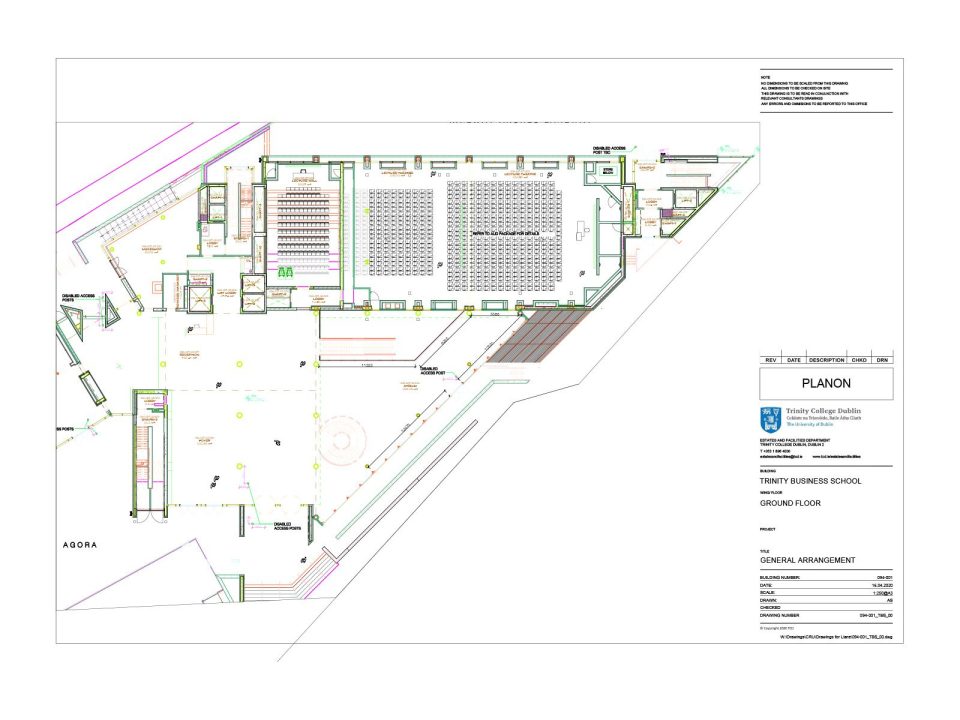 ground floor map of trinity business school building