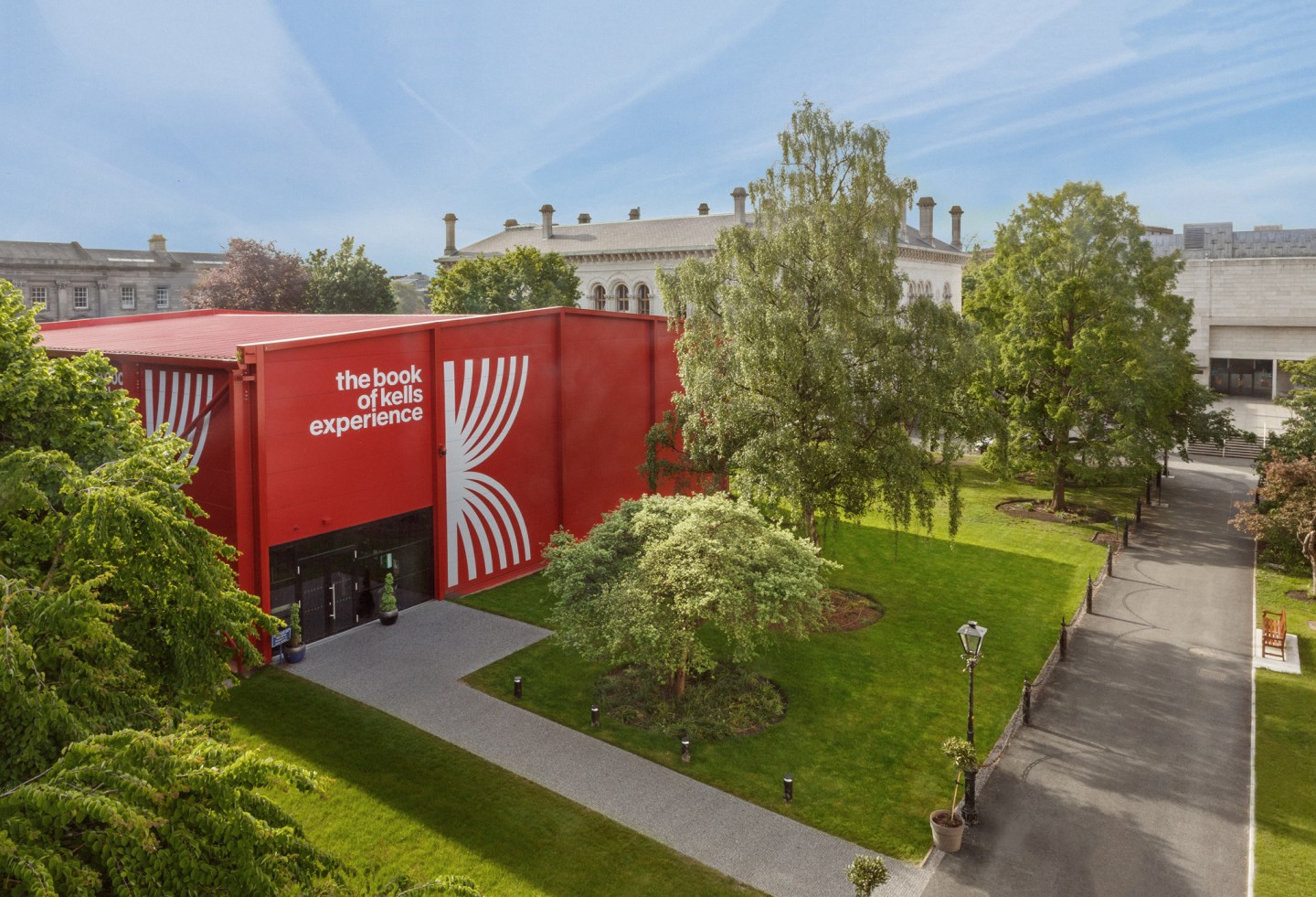 Red Pavillion on trinity campus