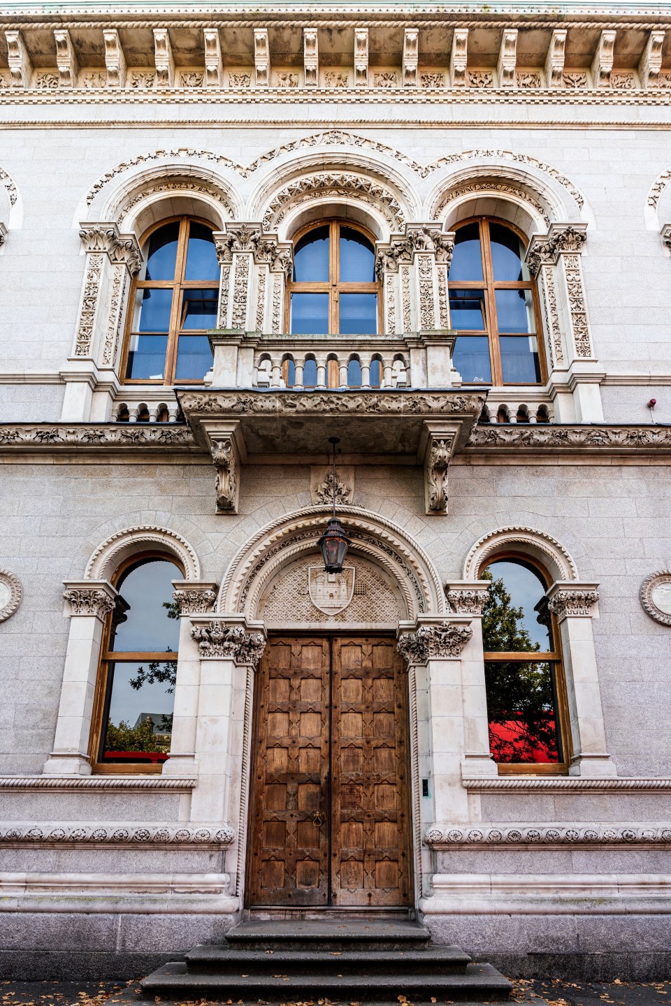 Brown wooden doorway, Museum Building