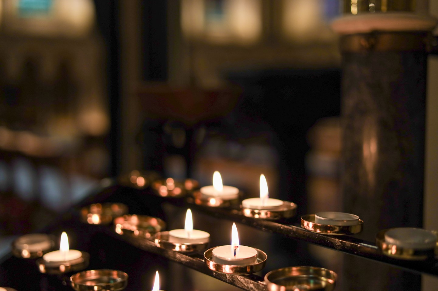 Candles lit at St Patrick's Cathedral