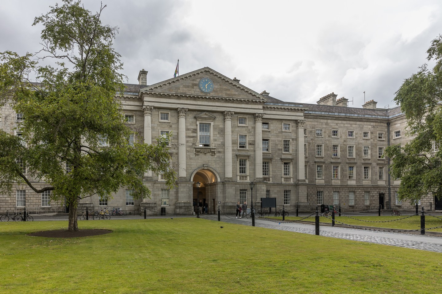 The front of Trinity College Dublin