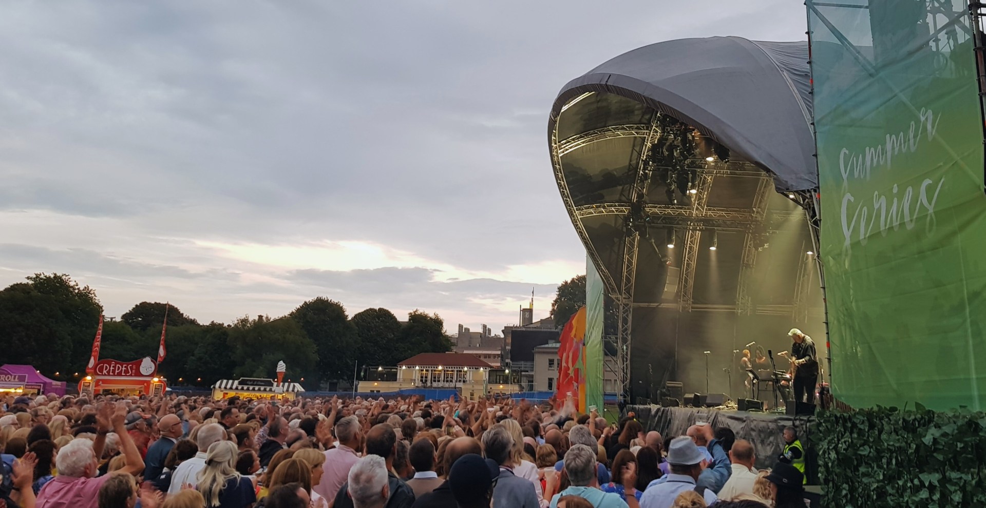Image of the crowd at Trinity College for the 2025 Summer Series