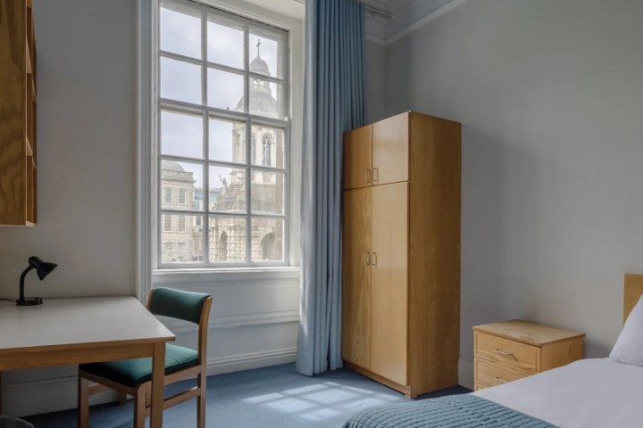 Heritage single bed accommodation on Trinity campus